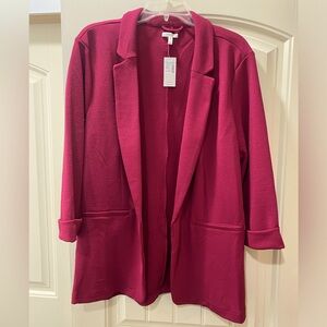 NWT! Maurices Women’s Jacket Blazer Size XL Dark Pink